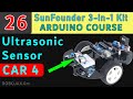 Lesson 26: Smart Car Part 4 : Avoiding Obstacle Using Ultrasonic Sensor | SunFounder Robojax