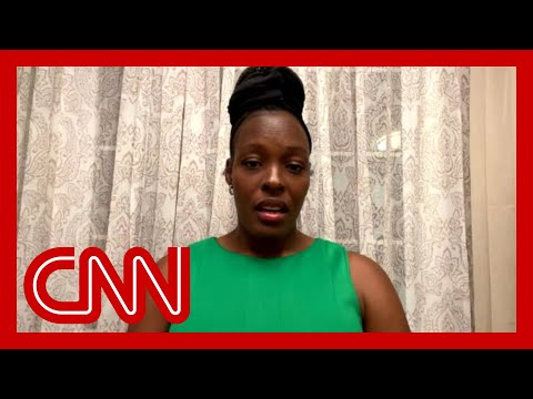 Black woman says neighbor harasses family with monkey noises.