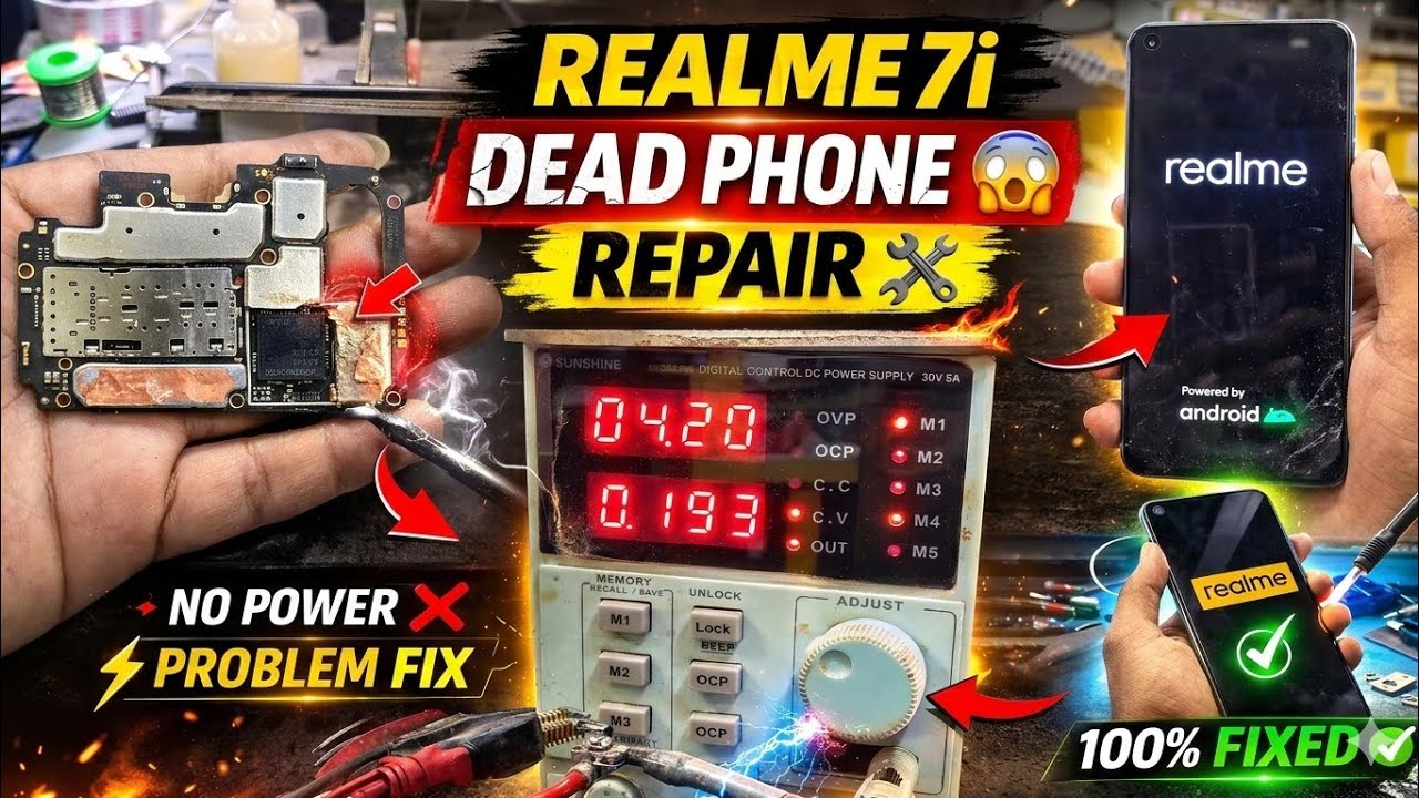 Realme 7i Dead Phone Repair 😱 | 100% Working Solution