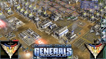 USA 1vs7 Random Generals | Command & Conquer Generals Zero Hour
