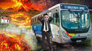 SIMULADOR de ÔNIBUS DURANTE uma ERUPÇÃO VULCÂNICA! Bus World screenshot 3