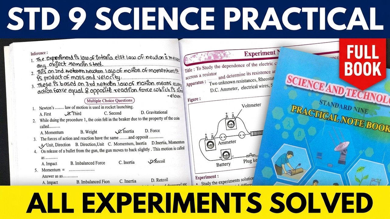 Class 9 Science & Technology Practical Notebook | Full Book Answers ...