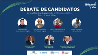 Primer debate con candidatos para Alcaldía de Bogotá