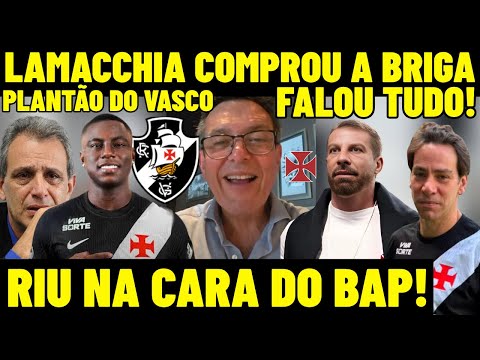 Vasco News Flash! Lamacchia Takes on the fight for CRVG! Mario Junqueira was happy! He laughed in...