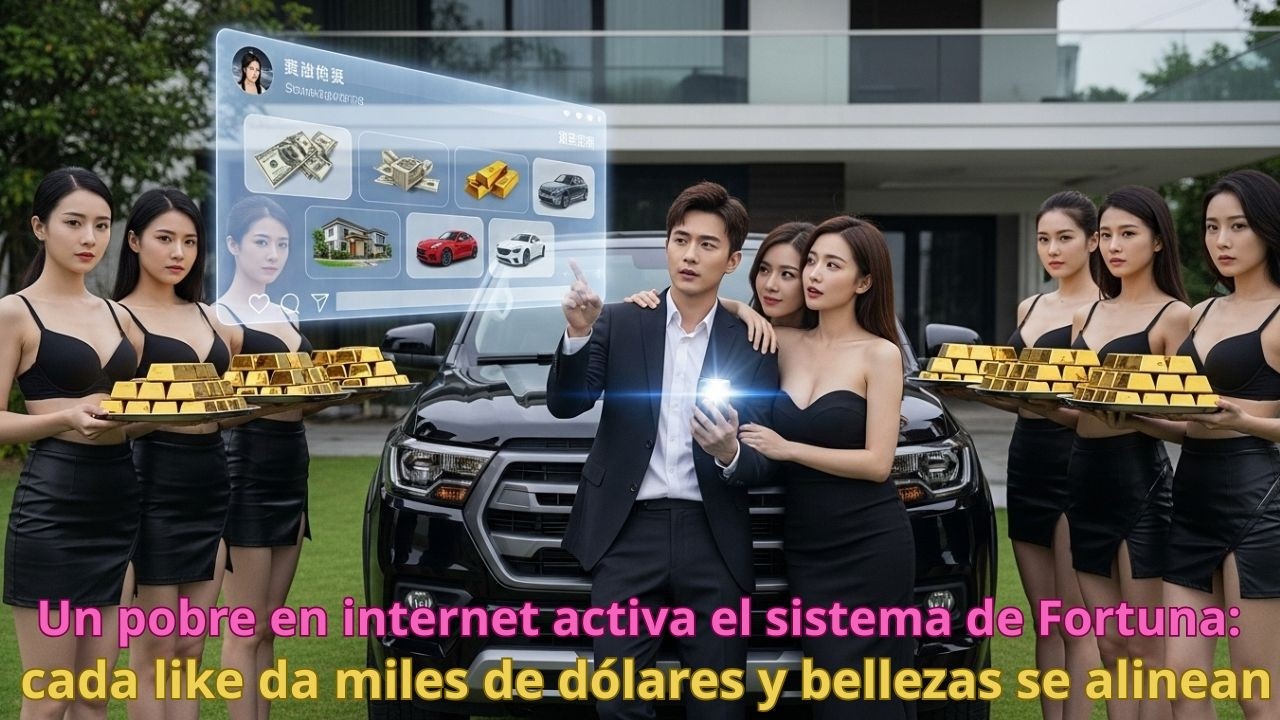 Un pobre en internet activa el sistema de Fortuna cada like da miles de dólares bellezas se alinean