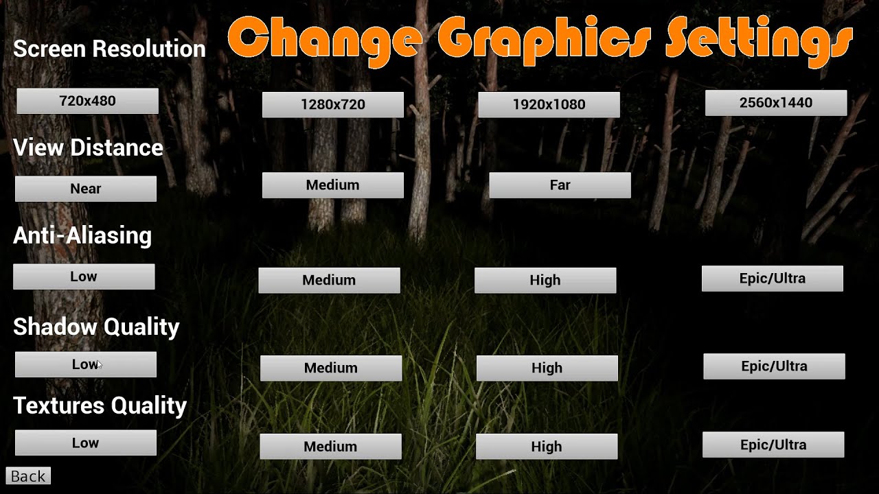 Star Wars video game settings menu (concept) from a Sharpen prompt