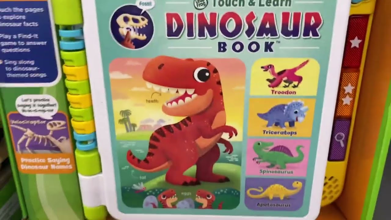 LeapFrog Touch and Learn Dinosaur Book Toy Review 