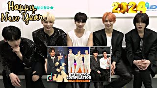 TXT REACTION TO BTS Tiktok Complition [Happy New year 2024 💜🎊]