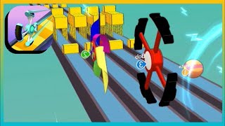 WHEELS RUN 3D☢️📀⭕Game All Levels Android,iOS NEW MOBILE GAMEPLAY BIG UPDATE screenshot 3