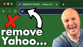 how to remove yahoo search from chrome... 2 easy steps!