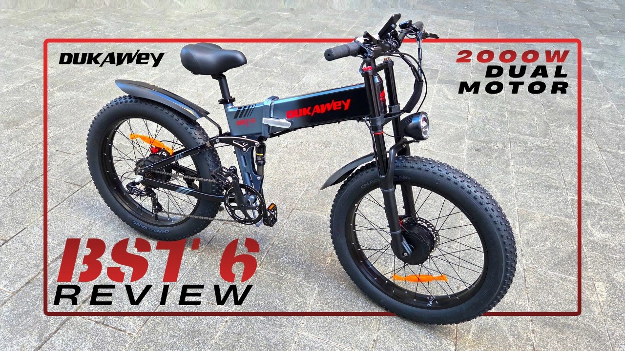 DUKAWEY BST-6 REVIEW: 2000W Dual Motor Folding Fat E-Bike MONSTER