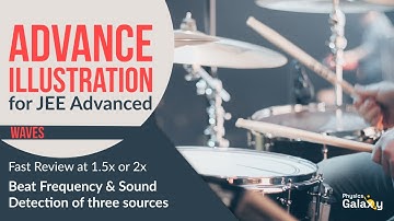 12. Advance Illustration | Waves | Beat Frequency & Sound Detection of three sources | Ashish Arora