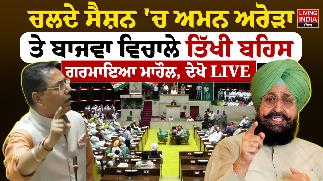 ਚਲਦੇ Session 'ਚ Aman Arora ਤੇ Partap Bajwa ਵਿਚਾਲੇ ਤਿੱਖੀ ਬਹਿਸ, ਗਰਮਾਇਆ ਮਾਹੌਲ | Punjab Budget Session