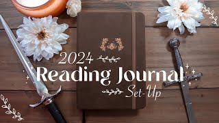 2024 reading journal set up 🗡️ simple & easy spreads