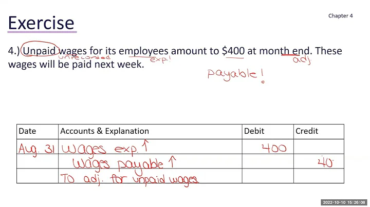 Ch4, Video 6: Preparing Adjusting Entries -Accrued Expenses, Lecture