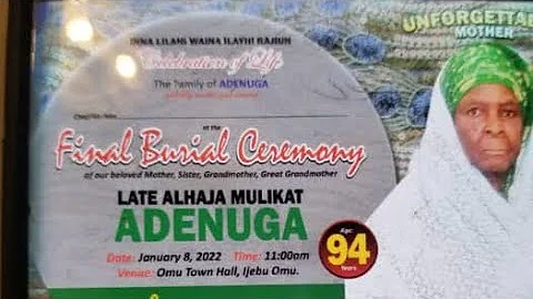 K1 PERFORM LIVE @ THE BURIAL OF ALHAJA MULIKAT ADENUGA
