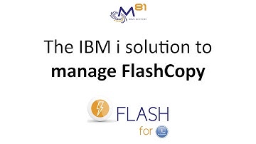 Flash for i - Presentation of the IBM i solution to manage FlashCopy !