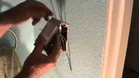 How to install a light switch dimmer...Part 2