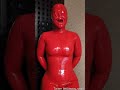 hot red latex hood breathplay #latex #latexhood #latexoutfit #sweating #shiny #breathplay