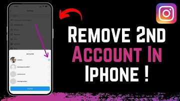 How to Remove 2nd Account from Instagram in iPhone !