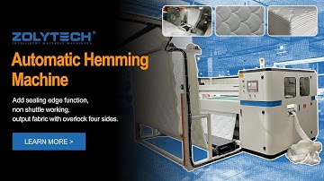 Automatic Hemming Machine for Mattress Fabric Sewing Edges High Speed Quilting Textile Machinery