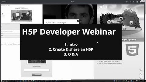 Developer Webinar - H5P - 2015