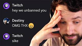 Twitch Unbans Destiny For 26 Minutes