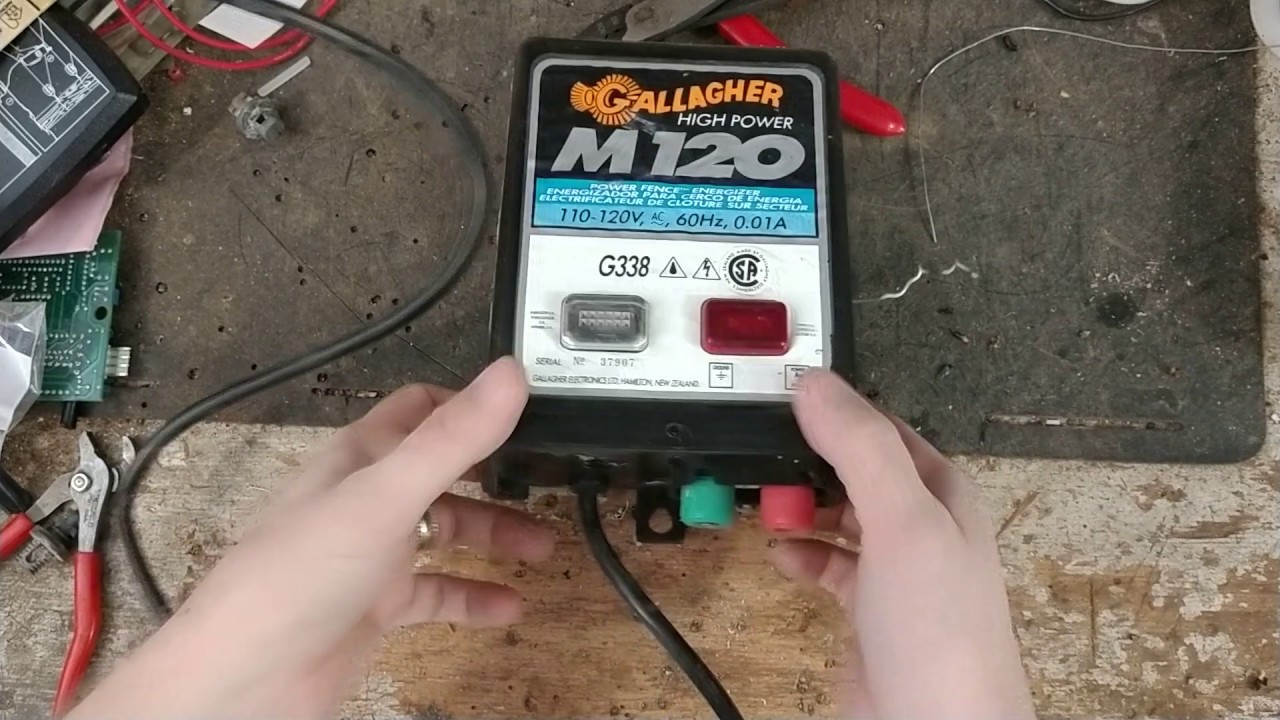 Gallagher M120 Electric Fencer Repair - YouTube
