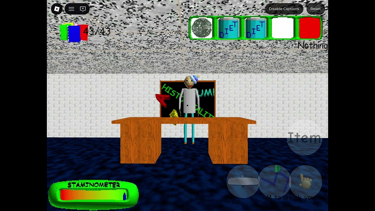 First Of 2026 Video Roblox I Beat Baldi Basics In Infinite BSODA 
