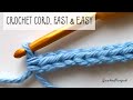 Crochet cord tutorial  simple fast easy