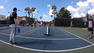 2020 Pickleball Cal Open Day3 Mens Doubles DJ BF Young Dave Velardo Unicorn Rafa Hewett Game1 P1
