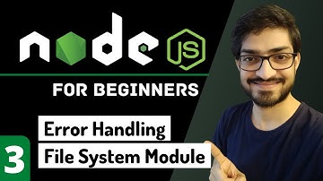Error Handling In Node.js | File System & Path Module | Node.js Tutorial for Beginners #3