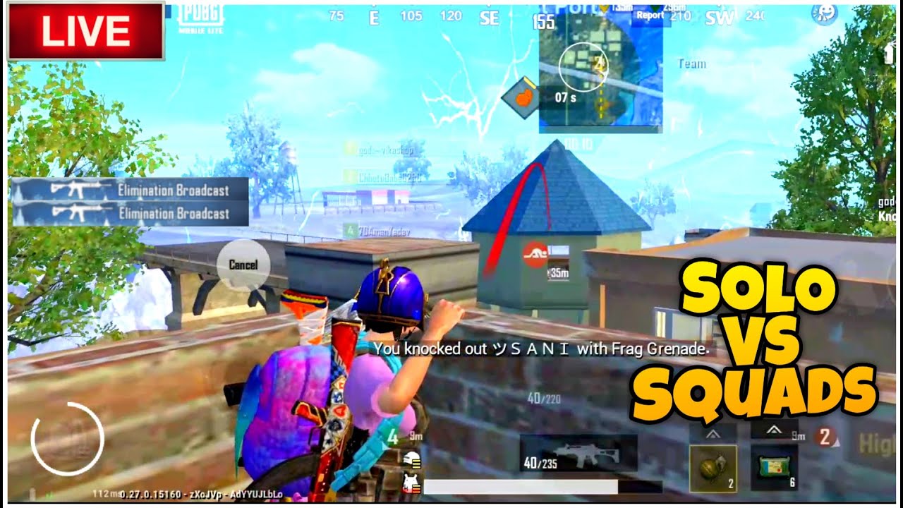 SOLO vs SQUAD LIVE STREAM 😄 PUBG MOBILE LITE 0.28.0 UPDATE? - YouTube