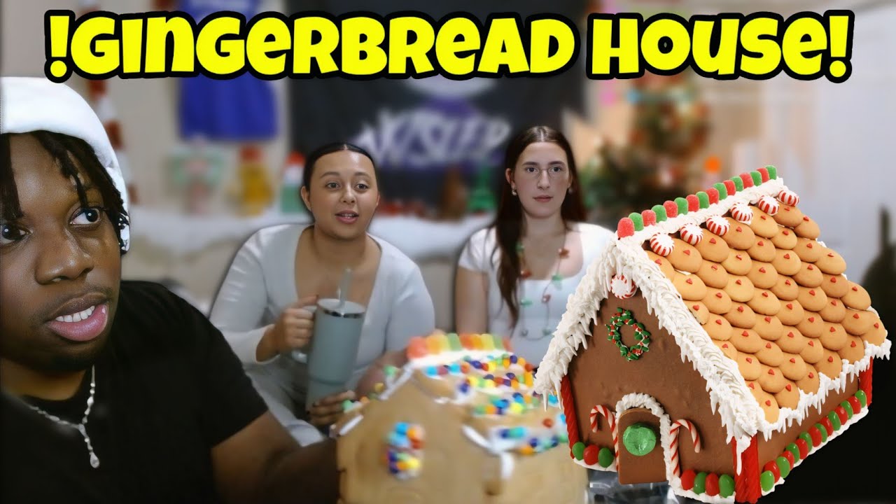 I let chat talk to them while we made gingerbread houses… - YouTube
