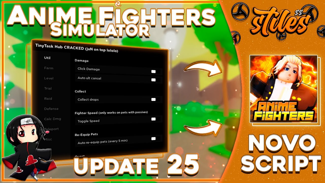 Anime Fighters Simulator [AUTO-Re Equip MORE! 2.3] Scripts