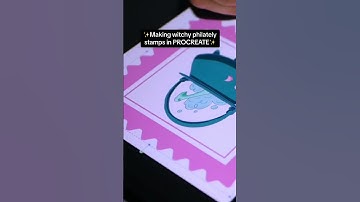 How to make #philately #stamps in @Procreate #tutorial (full video in my channel)