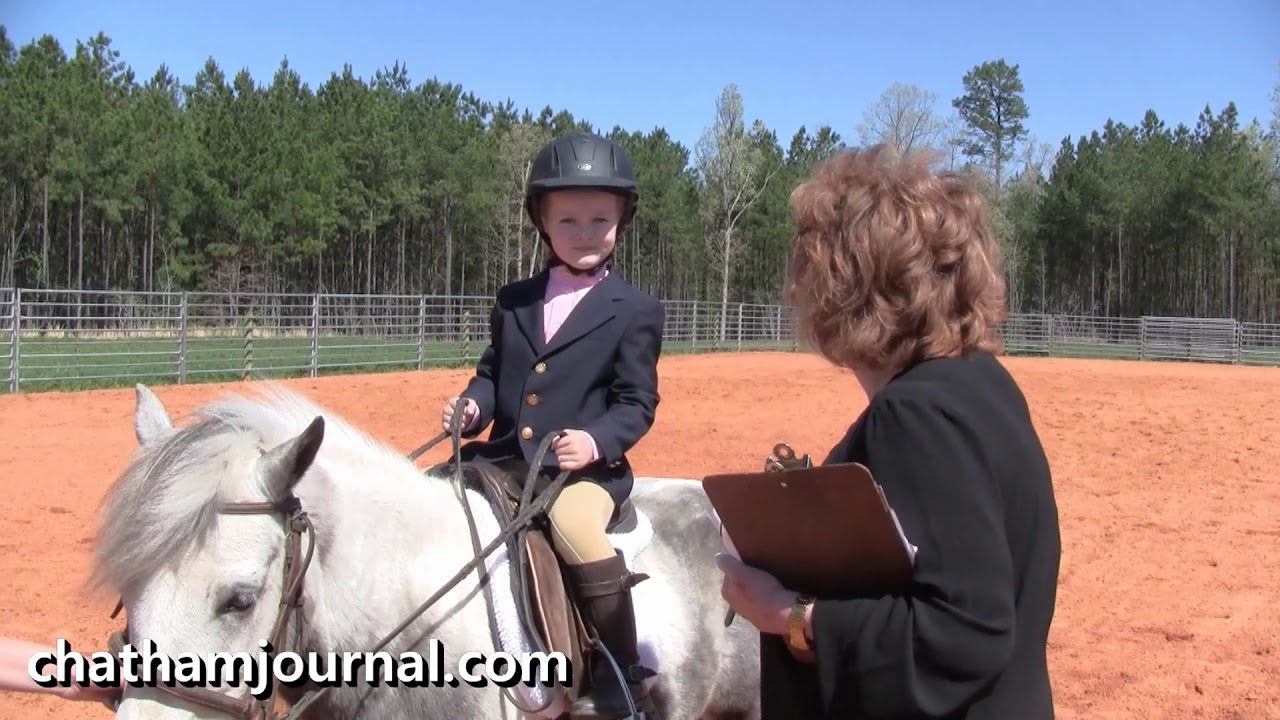 Lead line riders 6 and under at the Northwood FFA Horse Show 4.21.18