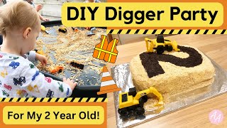 DIY Digger Party for my 2 year old