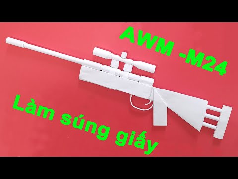 Video Cách Làm Súng Bằng Giấy | Gấp Súng M24 AWM Bằng Giấy... - youtube