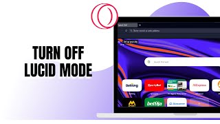 HOW TO TURN OFF LUCID MODE ON OPERA GX Opera Gx Lucid Mode