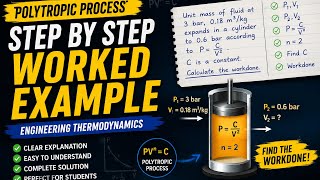 How to Solve Polytropic Process Problems in Engineering Thermodynamics | Complete Worked Example