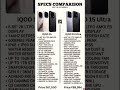 IQOO 15 VS IQOO 15 ULTRA 🔥/#iqoo #sumsung #iphone #vivoindia