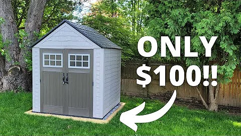 Building a Shed Foundation for $100 | TIMELAPSE