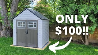 Building a Shed Foundation for $100 | TIMELAPSE
