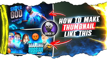 How To Make Thumbnail like zerox ff | @ZeroxFF jaisa thumbnail kaisebanaen ? thumbnail tutorial