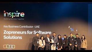 Zopreneurs Wins Key Business Contributor and #1 Global Partner at Zoho Inspire MEA 2026