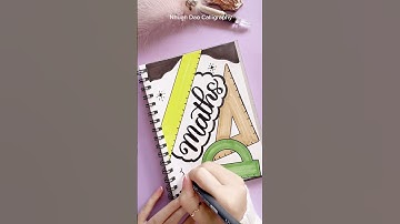 Make Your Notebook Stand Out with This Front Page Design #shorts #frontpage #nhuandaocalligraphy