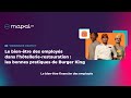 Mapal os x burger king  le bientre financier des employs