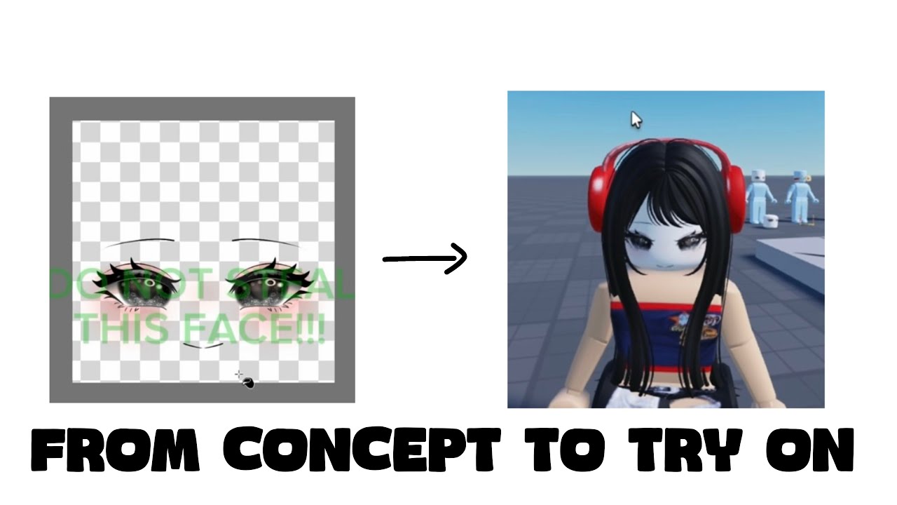 how to try on face concepts in roblox studio