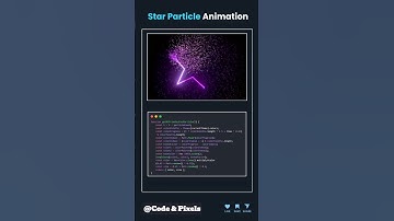 Star Particle Animation 🌟 | JavaScript & CSS Project #Shorts
